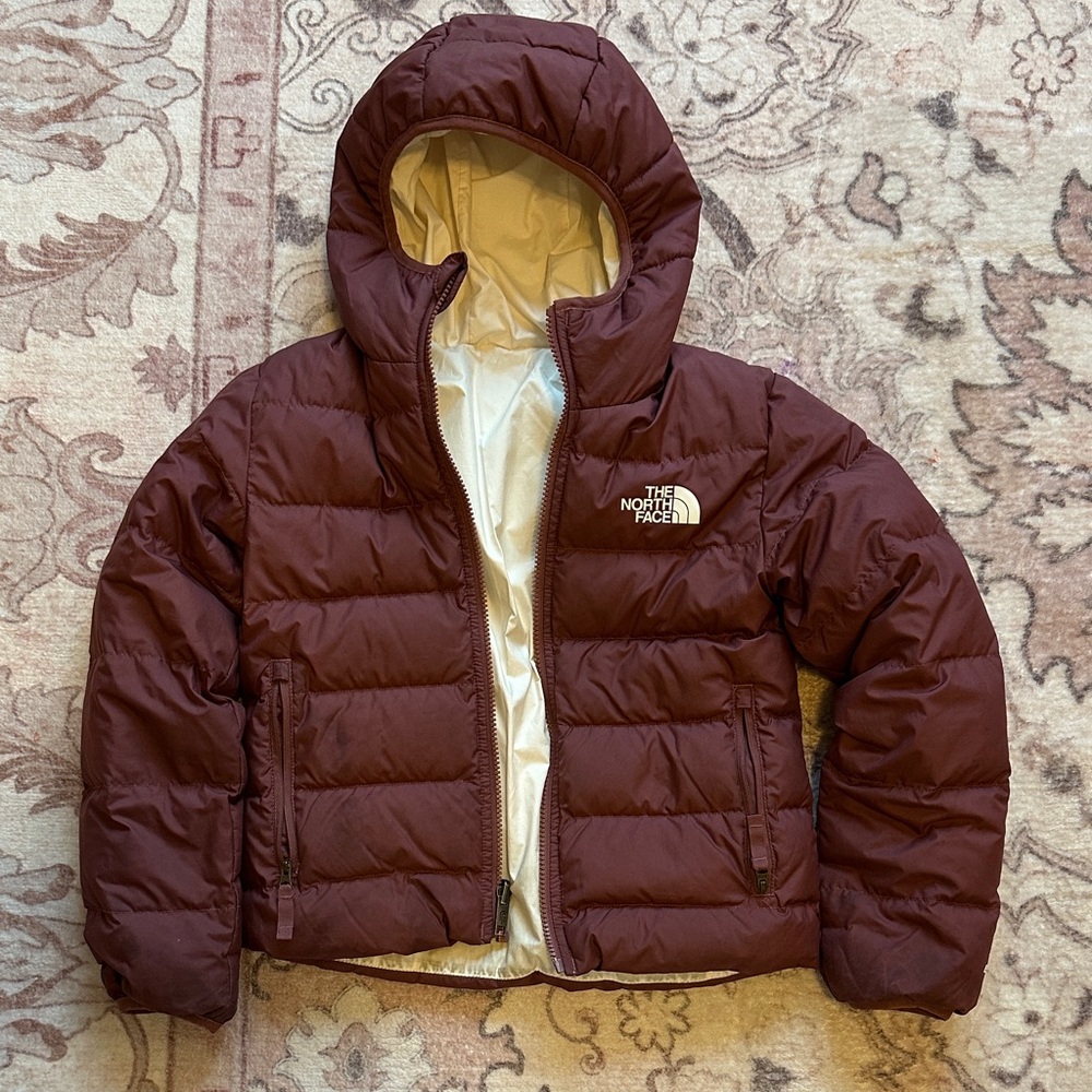 The North Face Kids Maroon Puffer Jacket